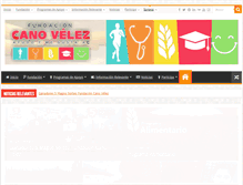 Tablet Screenshot of fundacioncanovelez.org